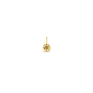 14k Single Midi Bitty Compass Charm