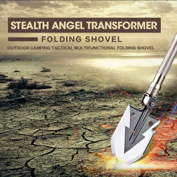 15-in-1 Heavy-Duty Multi-Function Folding Shovel Stealth Angel Survival