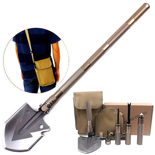 15-in-1 Heavy-Duty Multi-Function Folding Shovel Stealth Angel Survival