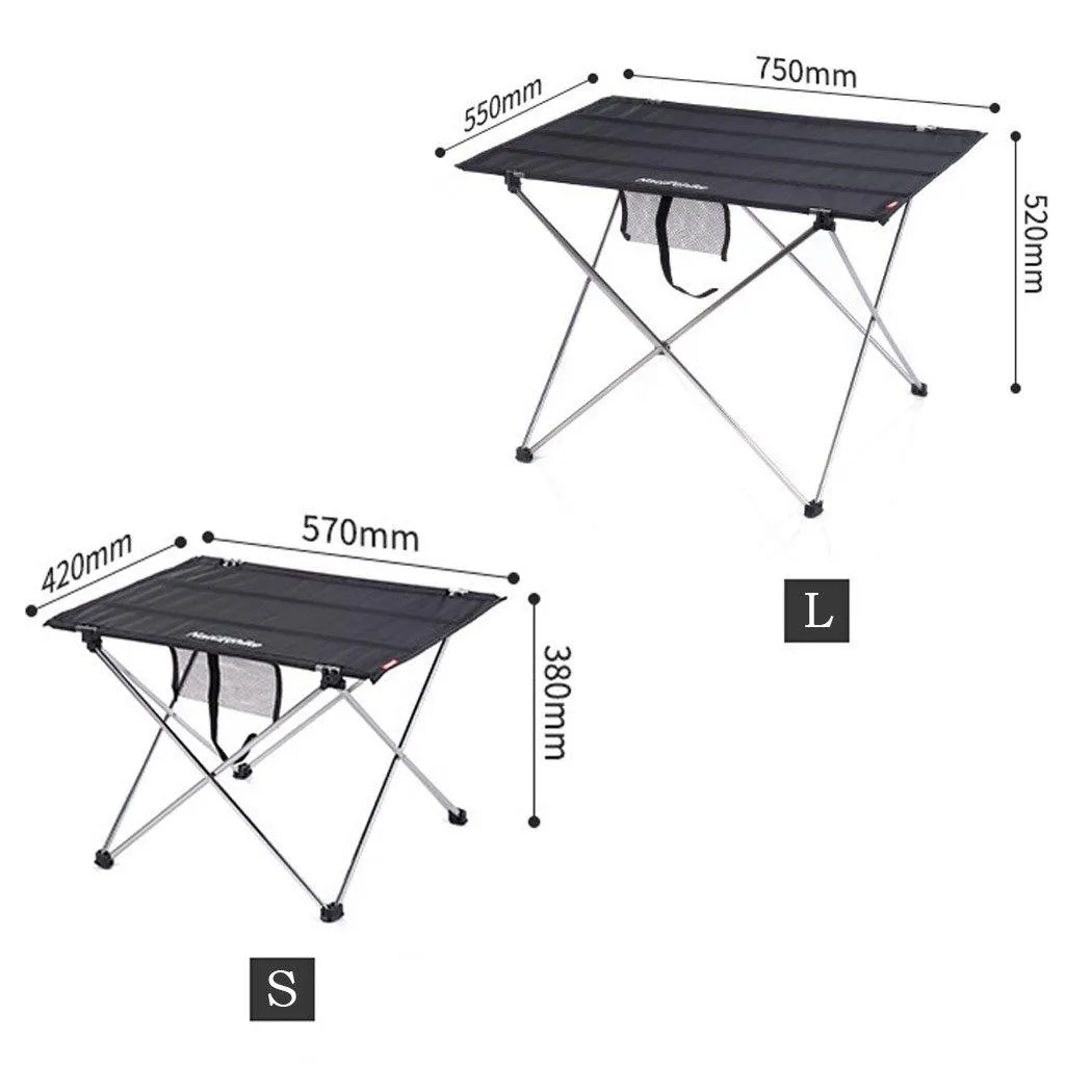 Aluminum Alloy Outdoor Folding Table Oxford Cloth Tabletop