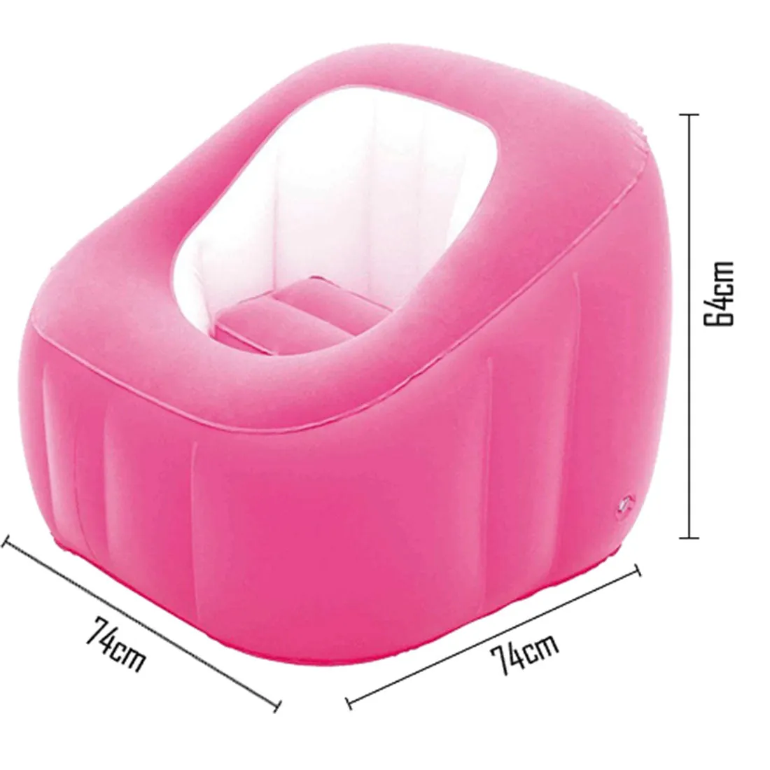 Bestway Cube Inflatable Air Chair Ottoman Indoor Outdoor - pink