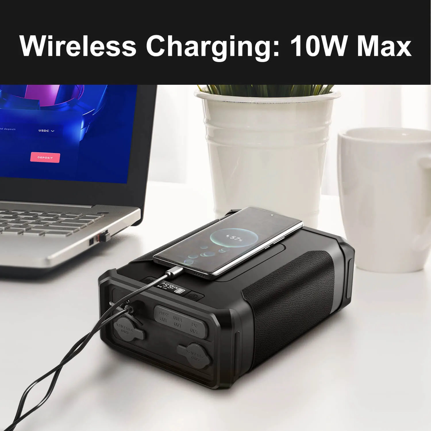 Bodegacooler 96000mAh/307.2Wh LiFePO4 Battery Backup GP50 for Outdoor Adventure