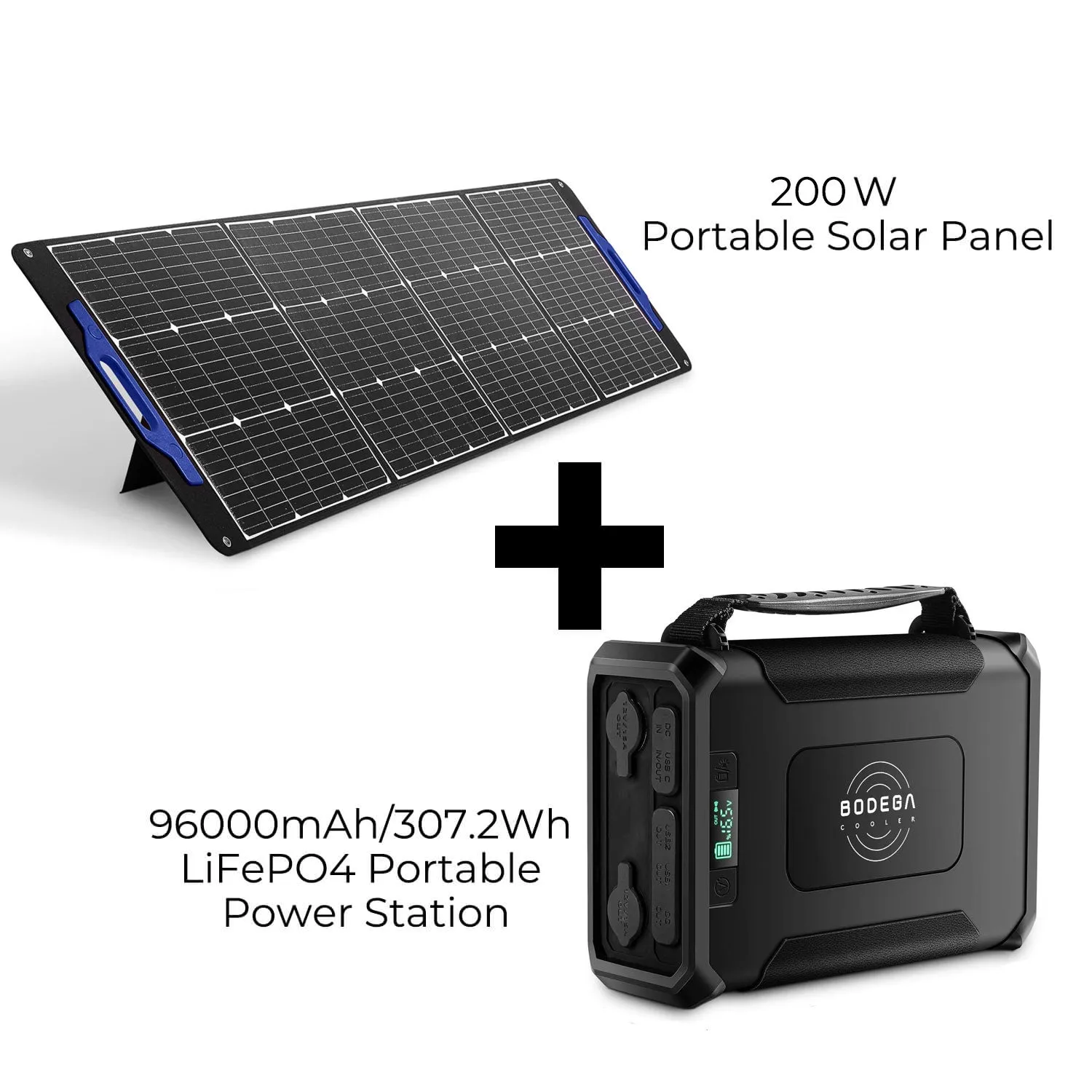 Bodegacooler 96000mAh/307.2Wh LiFePO4 Battery Backup GP50 for Outdoor Adventure