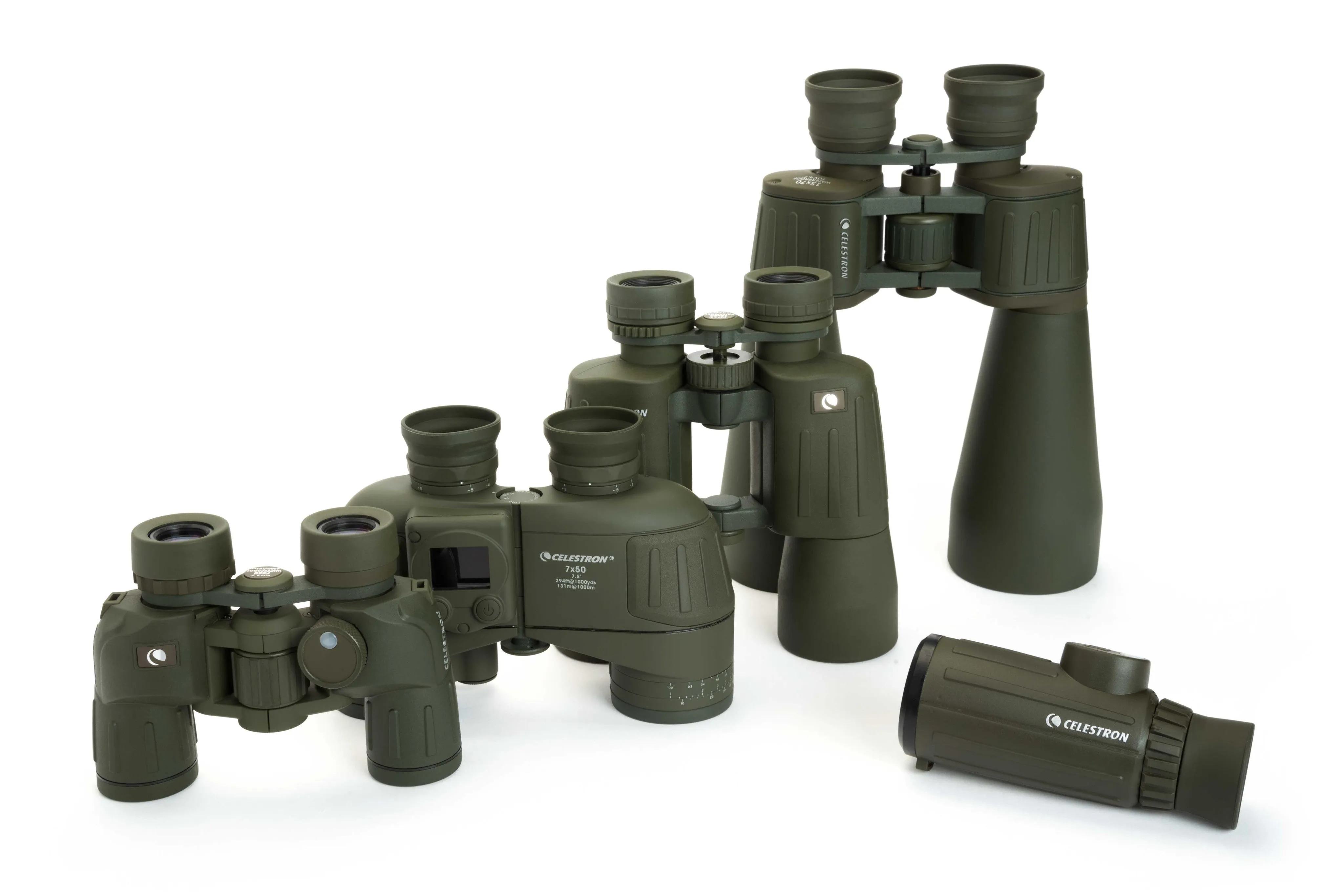 Celestron Cavalry 7x30mm Porro Binoculars with Compass & Reticle