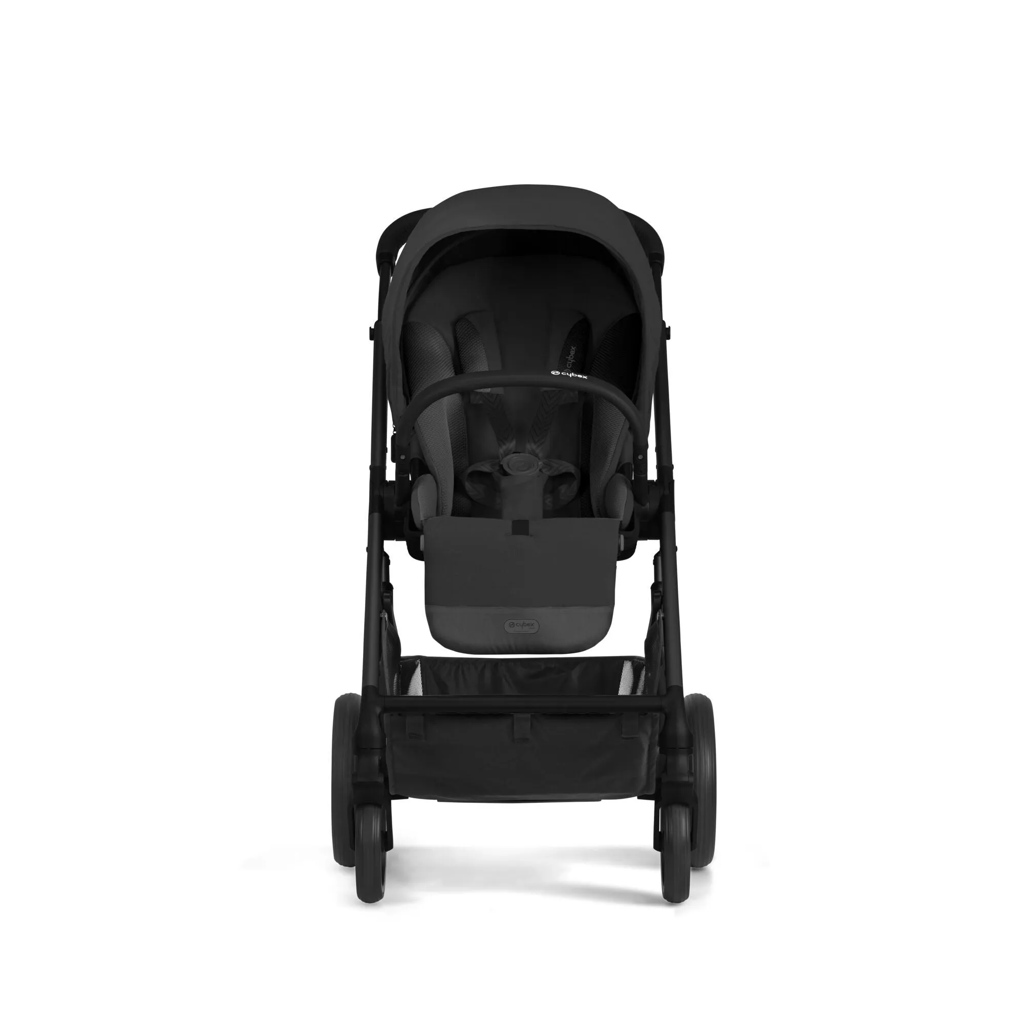 CYBEX Balios S Lux 2 Stroller   Aton 2 Car Seat - Black-Moon Black / Lavastone Black