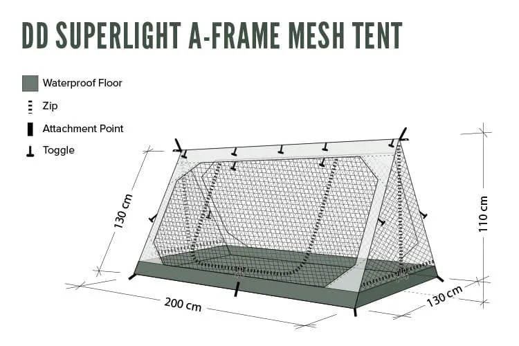 DD SuperLight - A-Frame - Mesh Tent