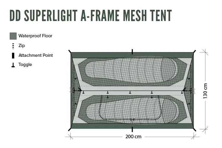 DD SuperLight - A-Frame - Mesh Tent