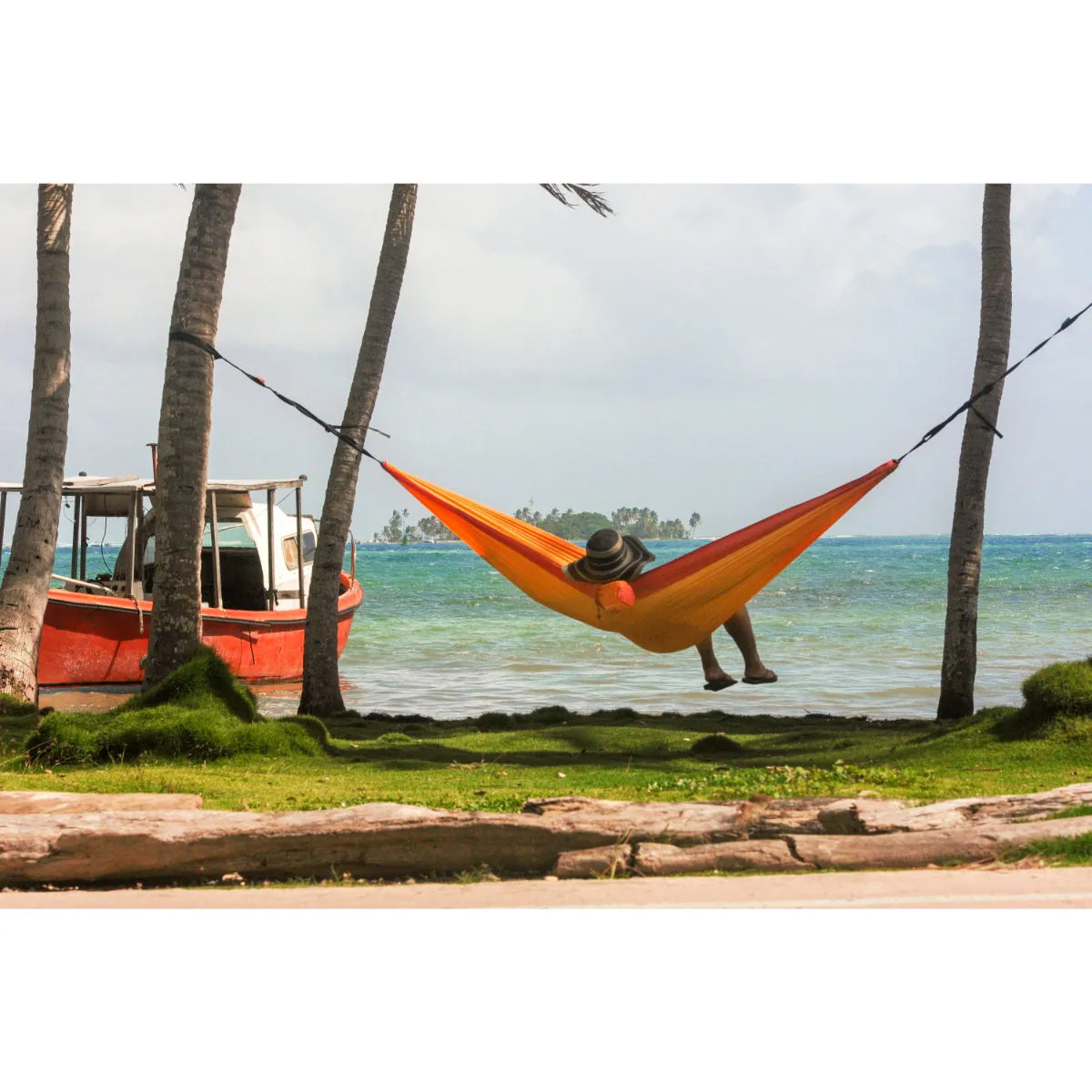 Double Travel Hammock - Orange