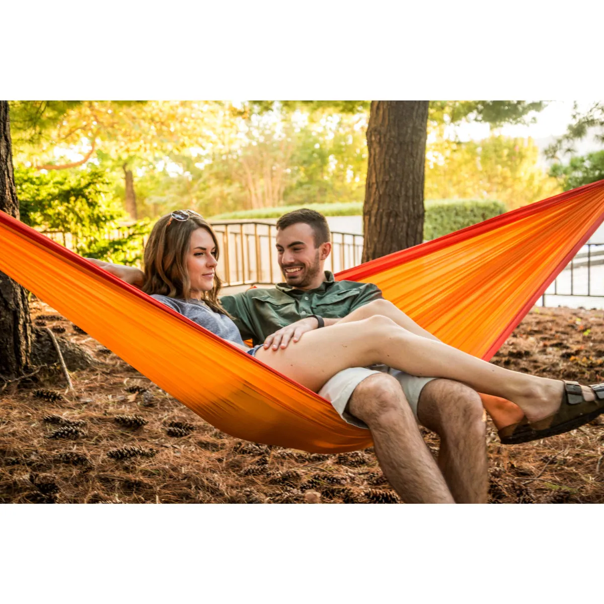 Double Travel Hammock - Orange