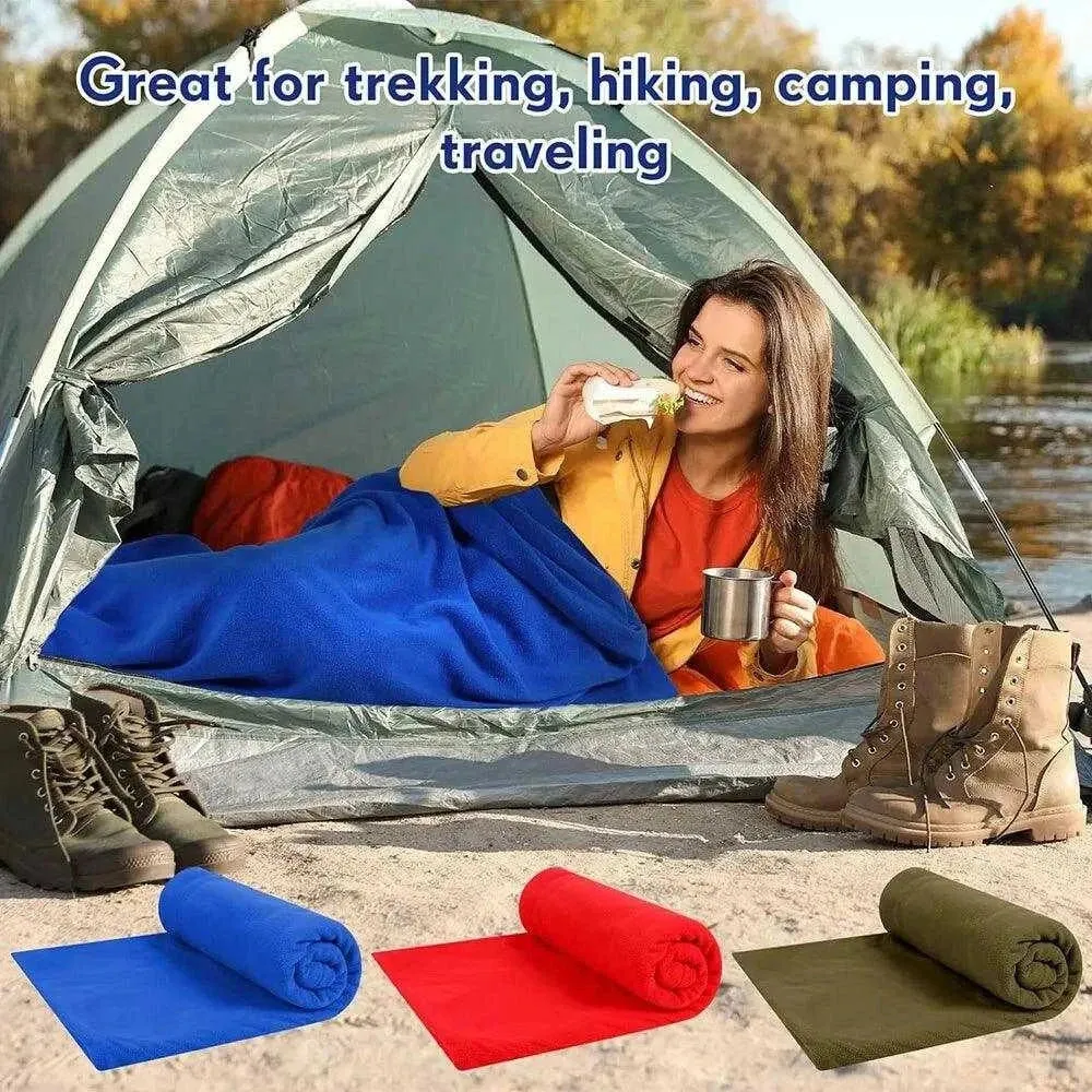 Fleece Sleeping Bag Liner: Add Cozy Warmth to Your Spring & Autumn (Adult Size)