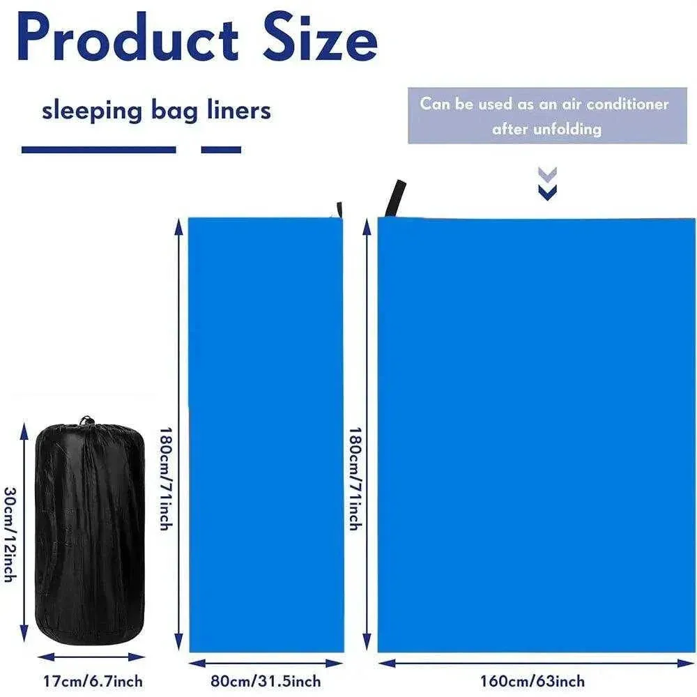 Fleece Sleeping Bag Liner: Add Cozy Warmth to Your Spring & Autumn (Adult Size)