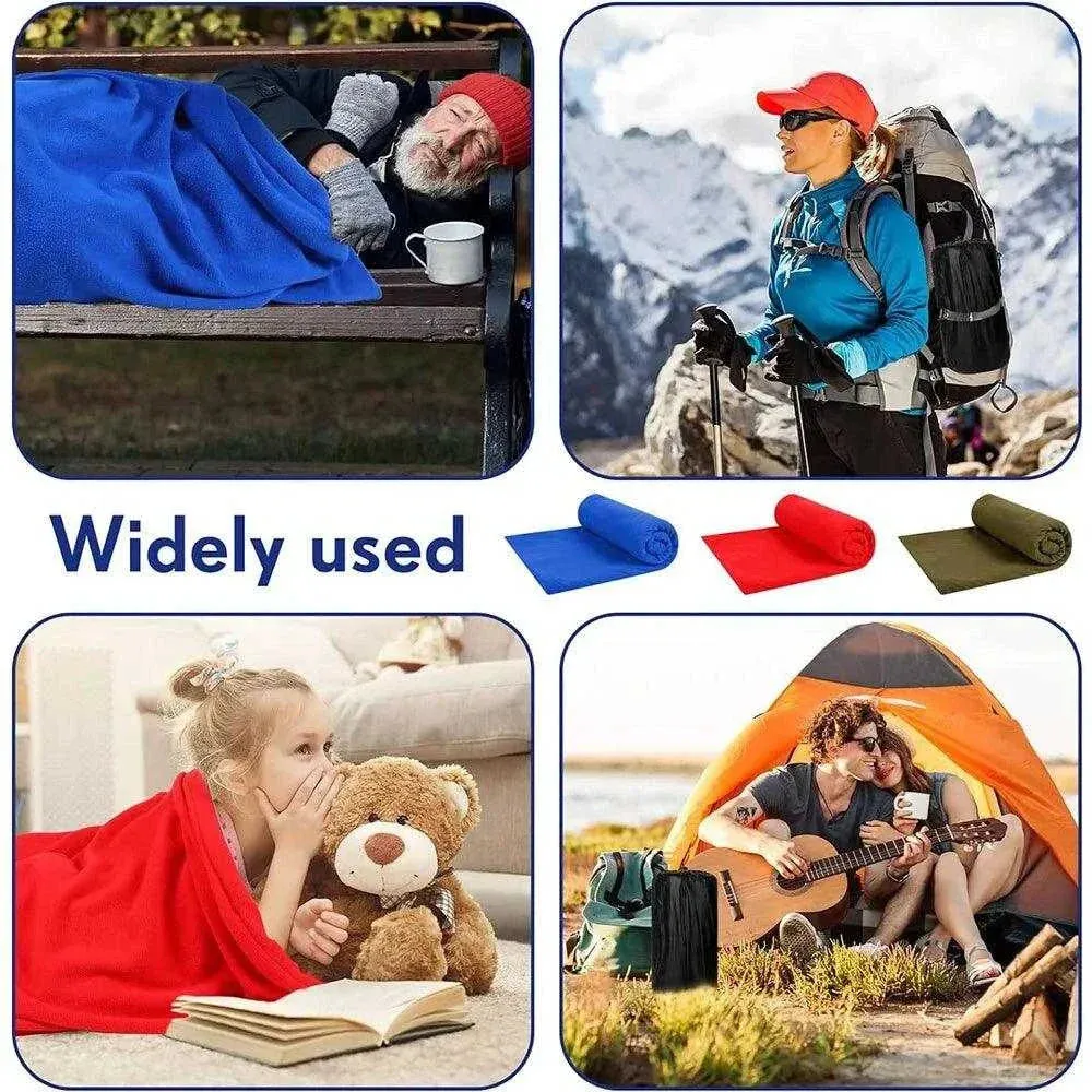 Fleece Sleeping Bag Liner: Add Cozy Warmth to Your Spring & Autumn (Adult Size)