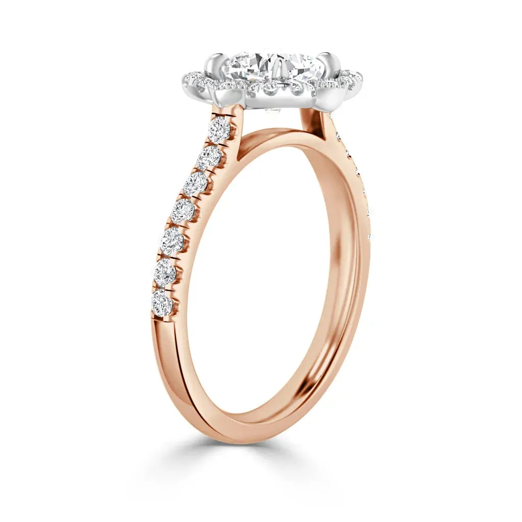 Fleur - 18ct Rose Gold - Cushion