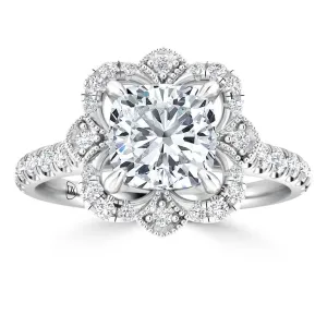 Fleur - 18ct White Gold - Cushion