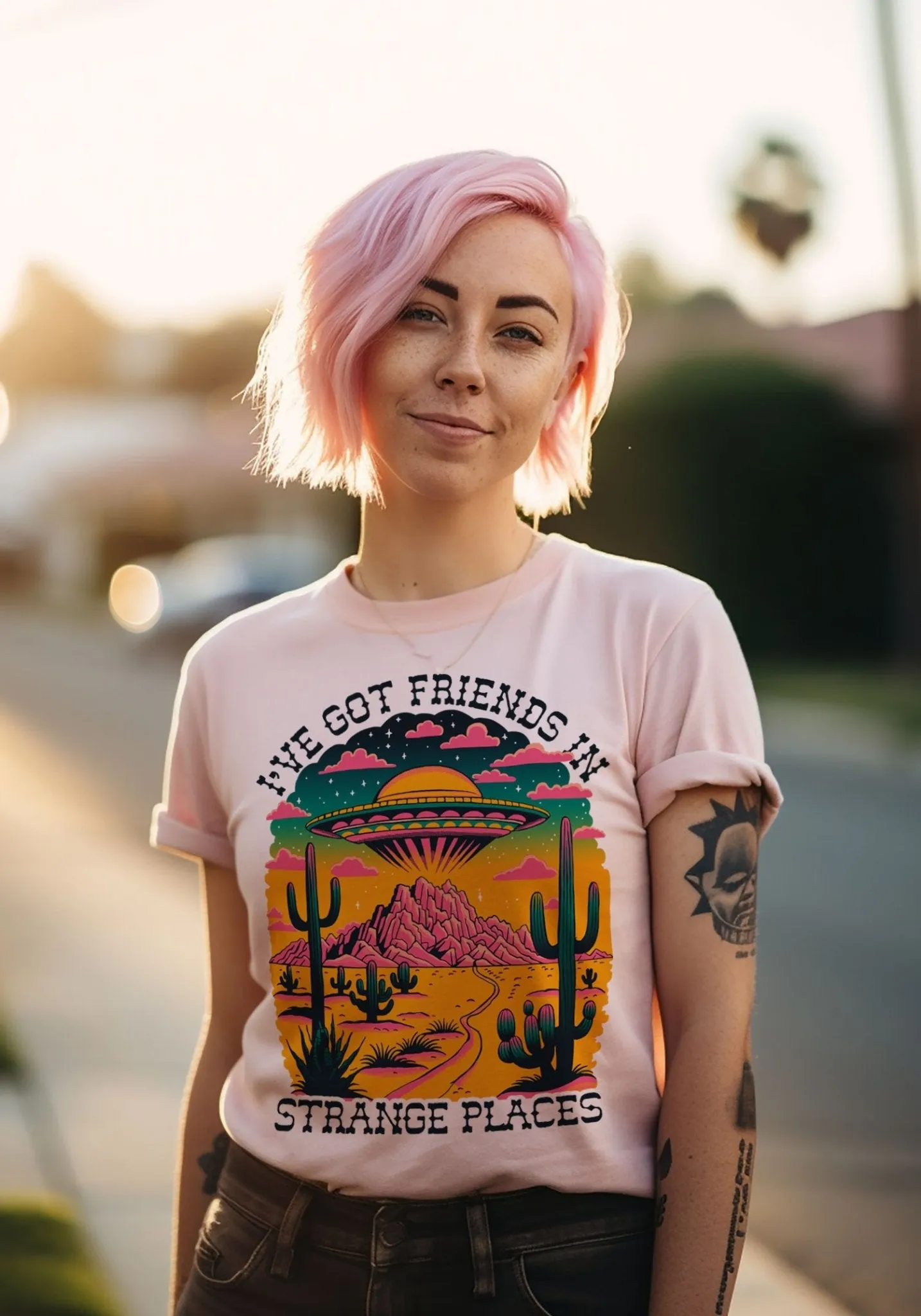 Friends In Strange Places Tee