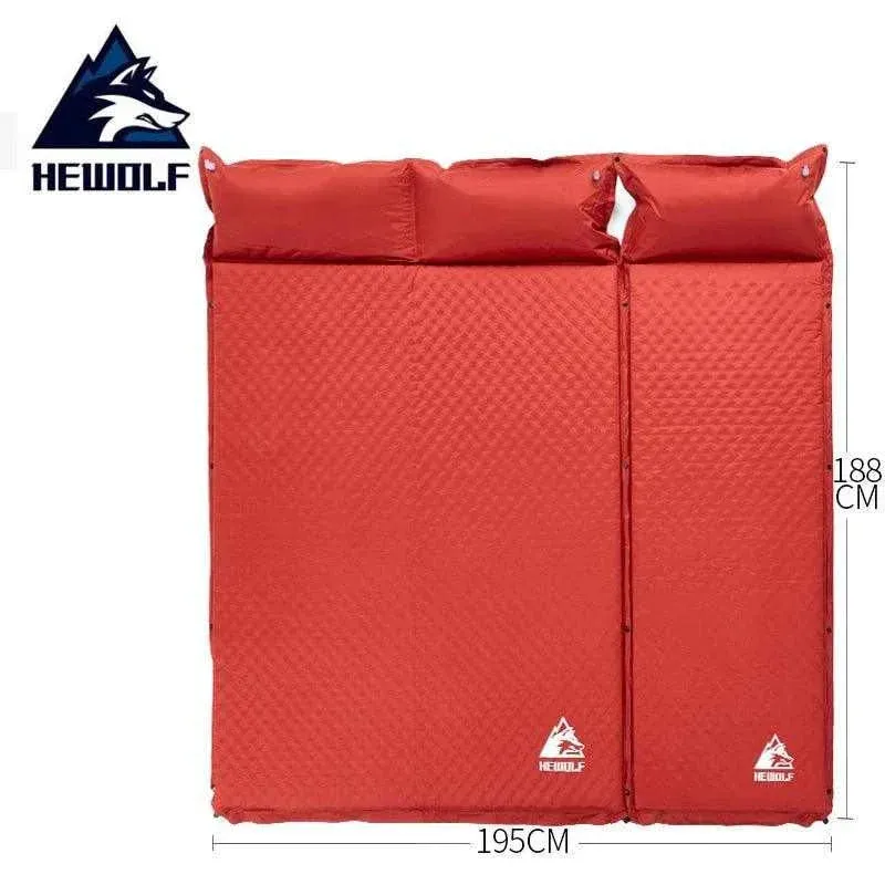 HEWOLF 2 1 Spliced Inflatable Camping Mattress