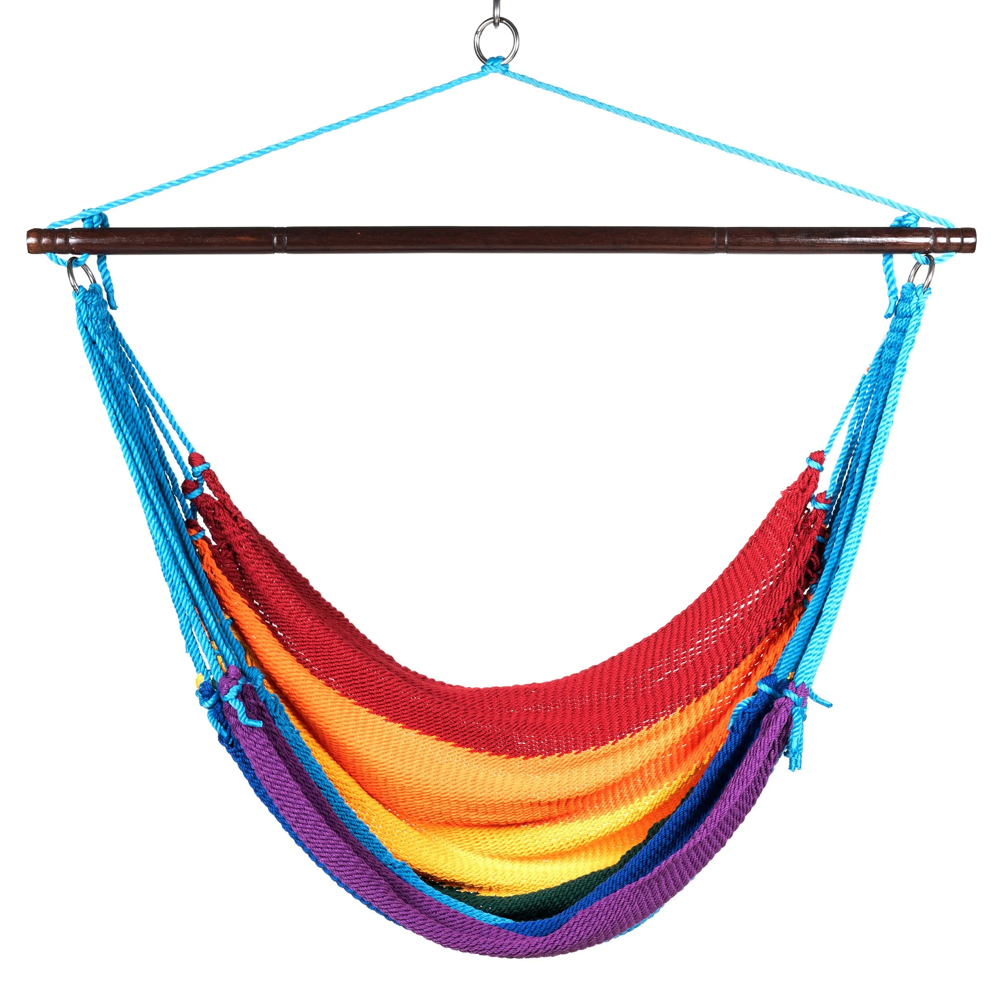 Jumbo Caribbean Hammock Chair - Rainbow