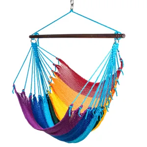 Jumbo Caribbean Hammock Chair - Rainbow