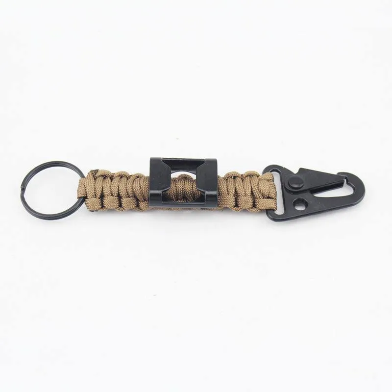 Keychain Carabiner 2PCS Pack Survival Lanyard with Fire Starter