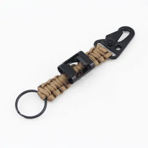 Keychain Carabiner 2PCS Pack Survival Lanyard with Fire Starter