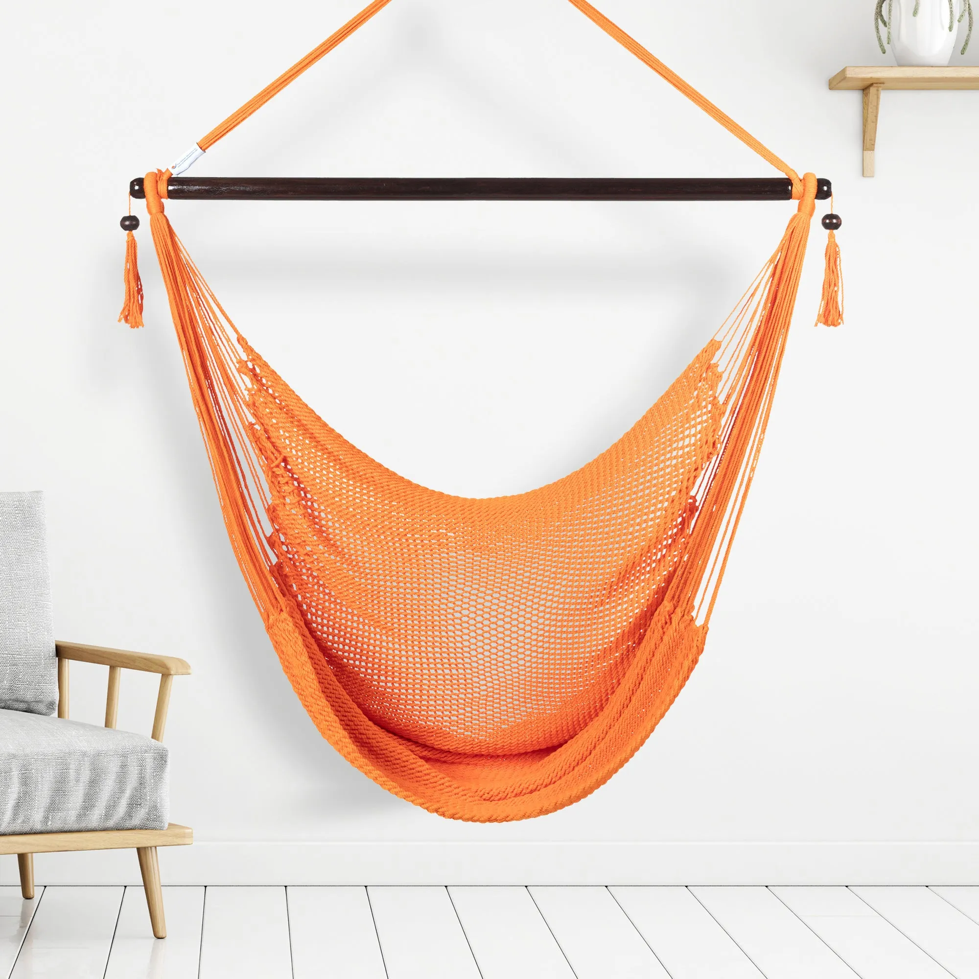 Large Caribbean Hammock Chair - Orange