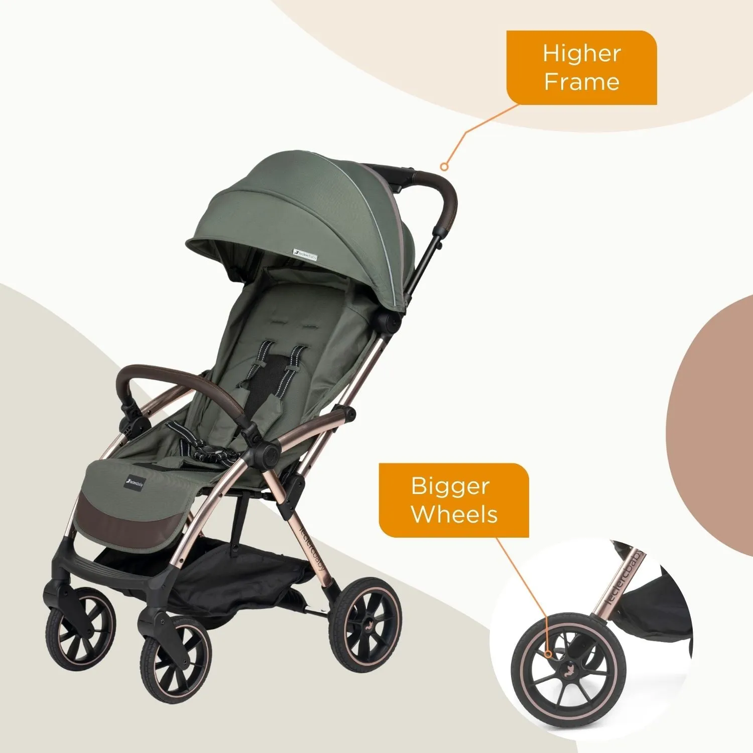 Leclerc Baby Influencer XL Stroller Army Green