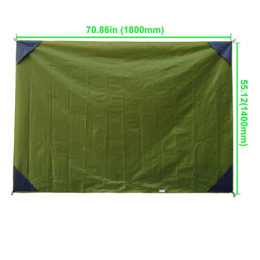 Picnic Pocket Blanket, Lightweight Waterproof Beach Blanket for Outdoor Camping, Travel, Hiking (Green)