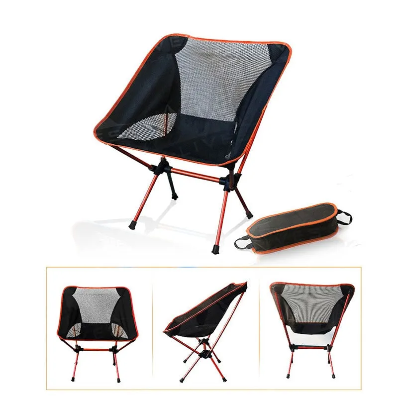 Portable Gray Moon Camping chair