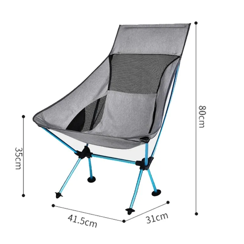 Portable Gray Moon Camping chair