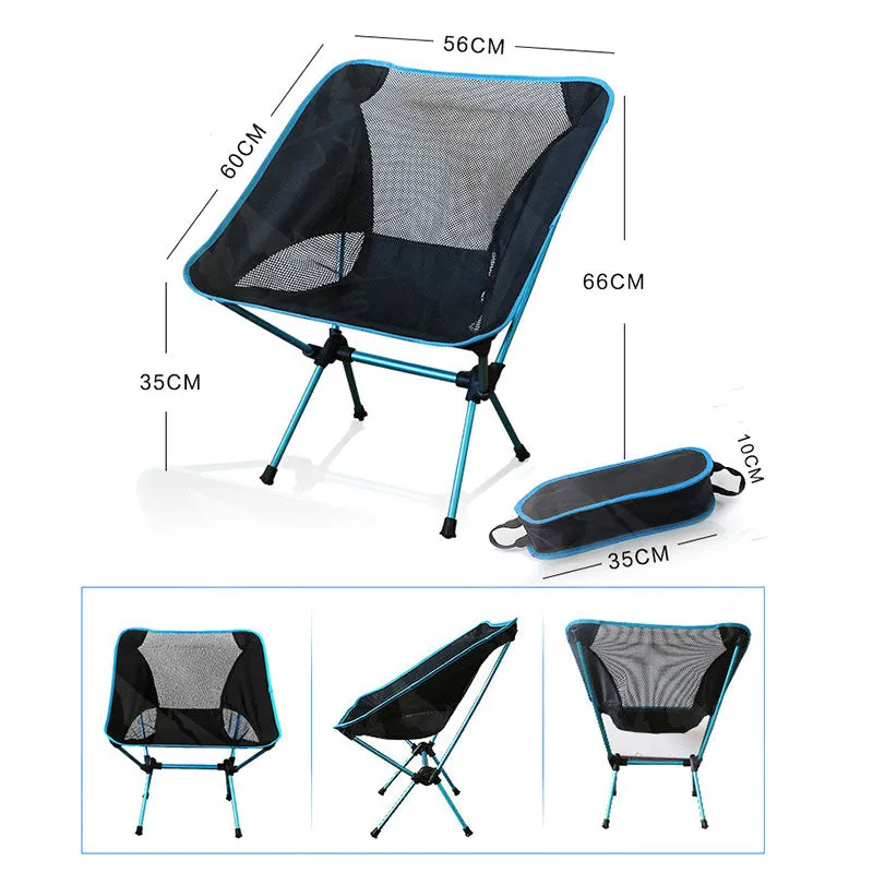 Portable Gray Moon Camping chair