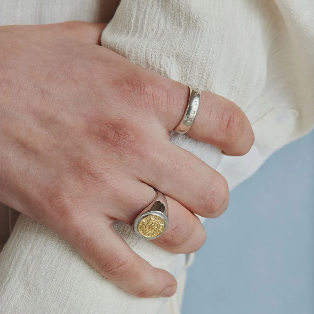 Silver Compass Ring