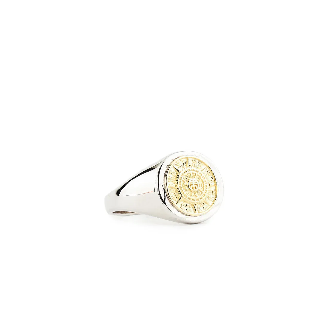 Silver Compass Ring