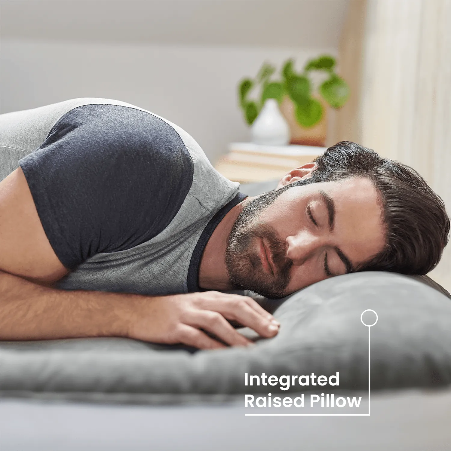 Single Size Air Bed - Built-in Electric Pump and Pillow