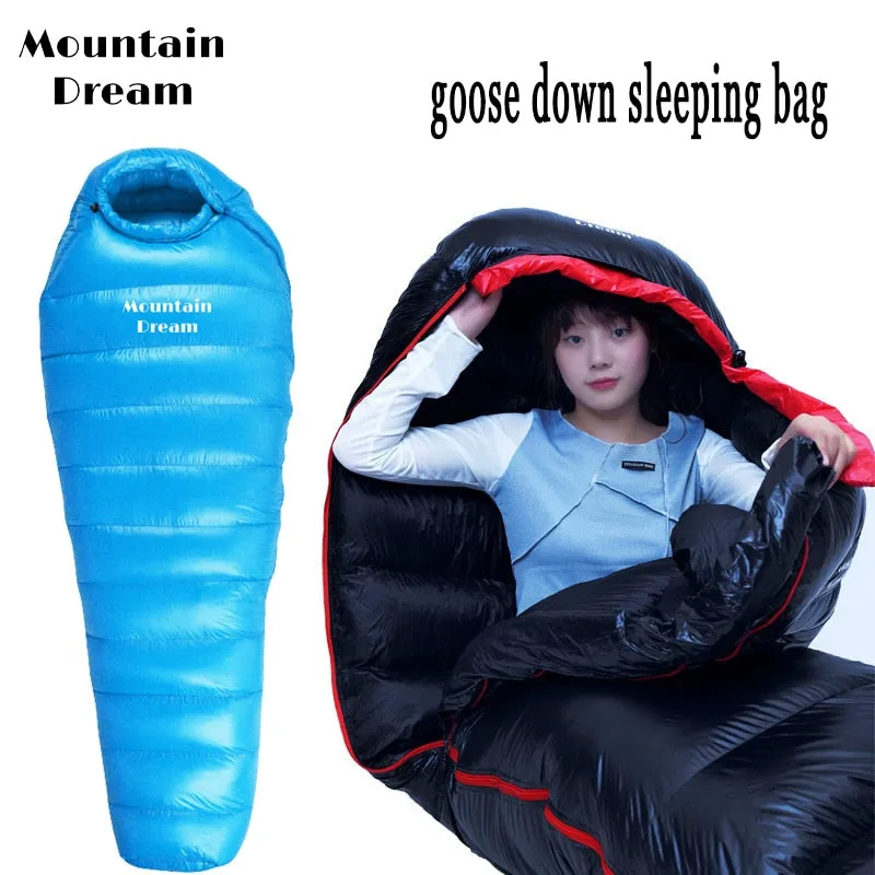 Sovsäck från Mountain Dre - Vattentät med Gåsfjäder - Ultralight Sleeping Bag