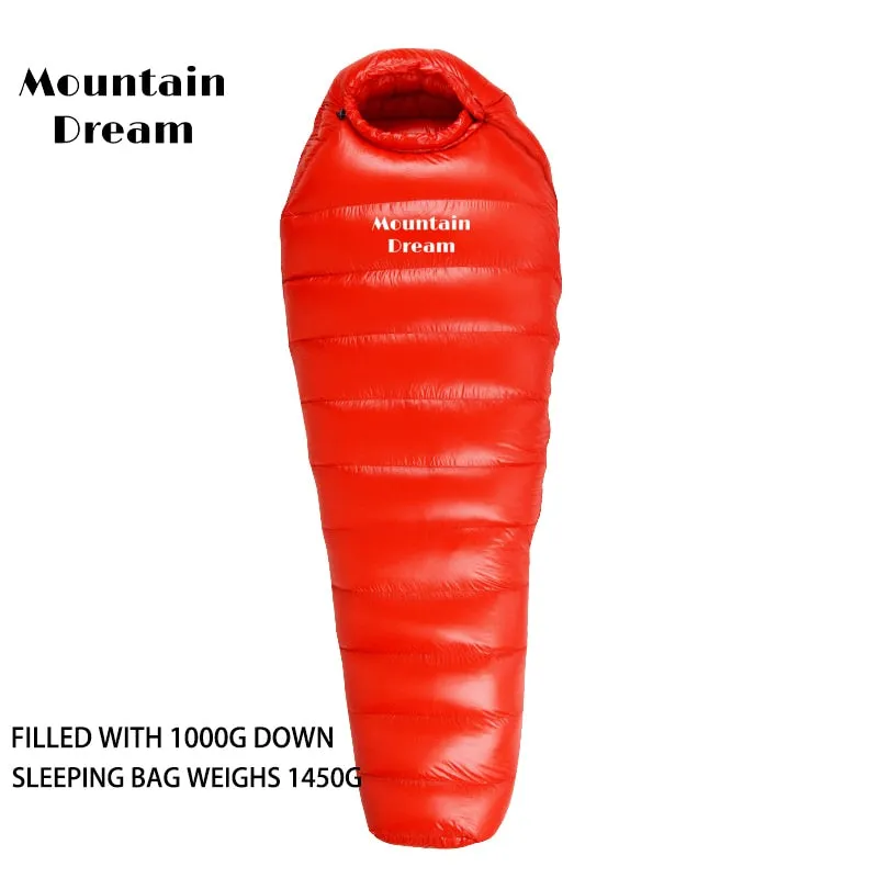 Sovsäck från Mountain Dre - Vattentät med Gåsfjäder - Ultralight Sleeping Bag