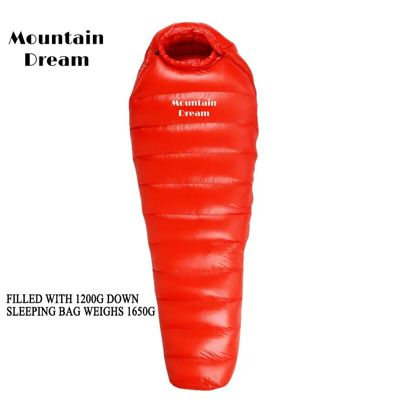 Sovsäck från Mountain Dre - Vattentät med Gåsfjäder - Ultralight Sleeping Bag