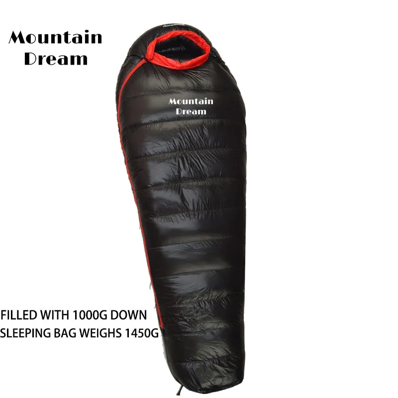 Sovsäck från Mountain Dre - Vattentät med Gåsfjäder - Ultralight Sleeping Bag