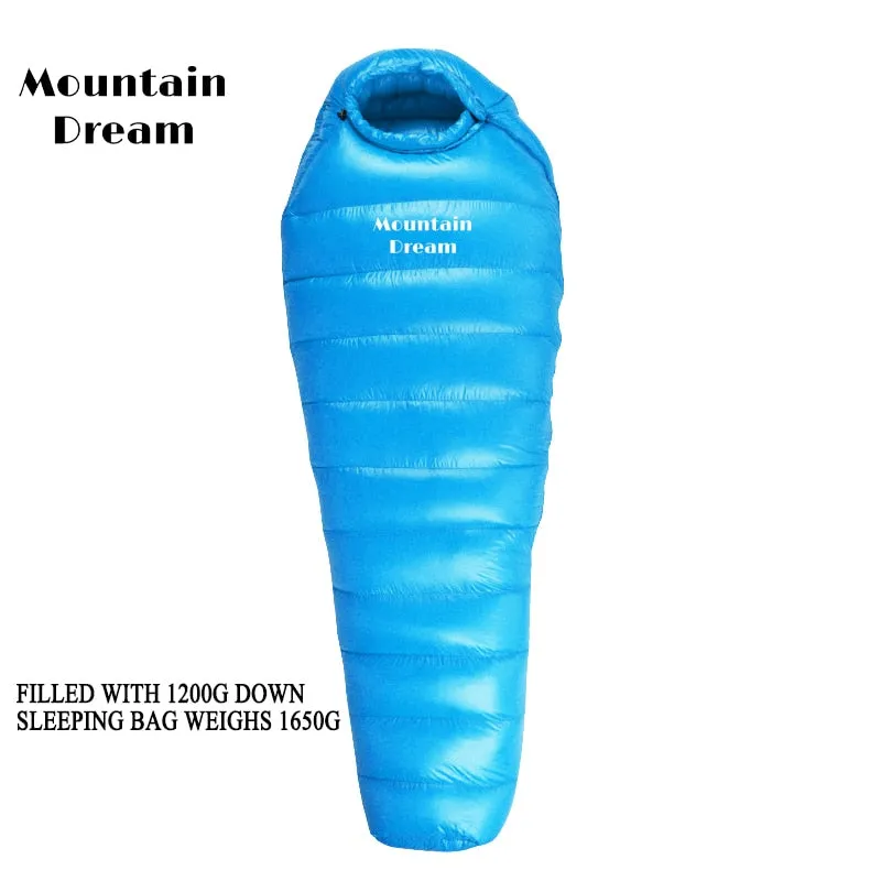 Sovsäck från Mountain Dre - Vattentät med Gåsfjäder - Ultralight Sleeping Bag