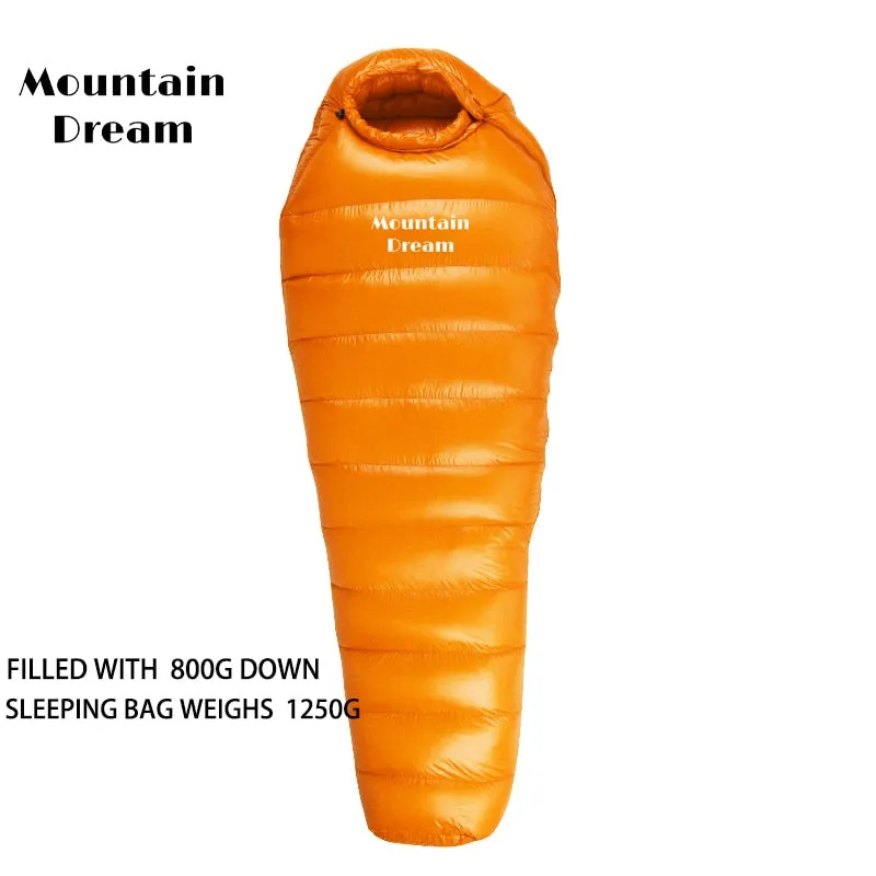 Sovsäck från Mountain Dre - Vattentät med Gåsfjäder - Ultralight Sleeping Bag