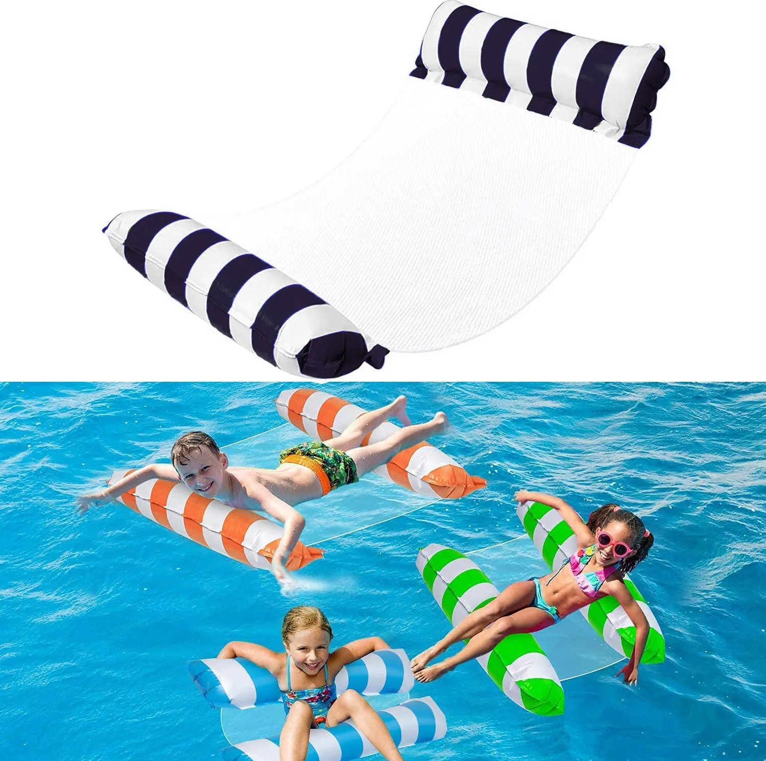 Swimming Pool Float Water Hammock-Blue