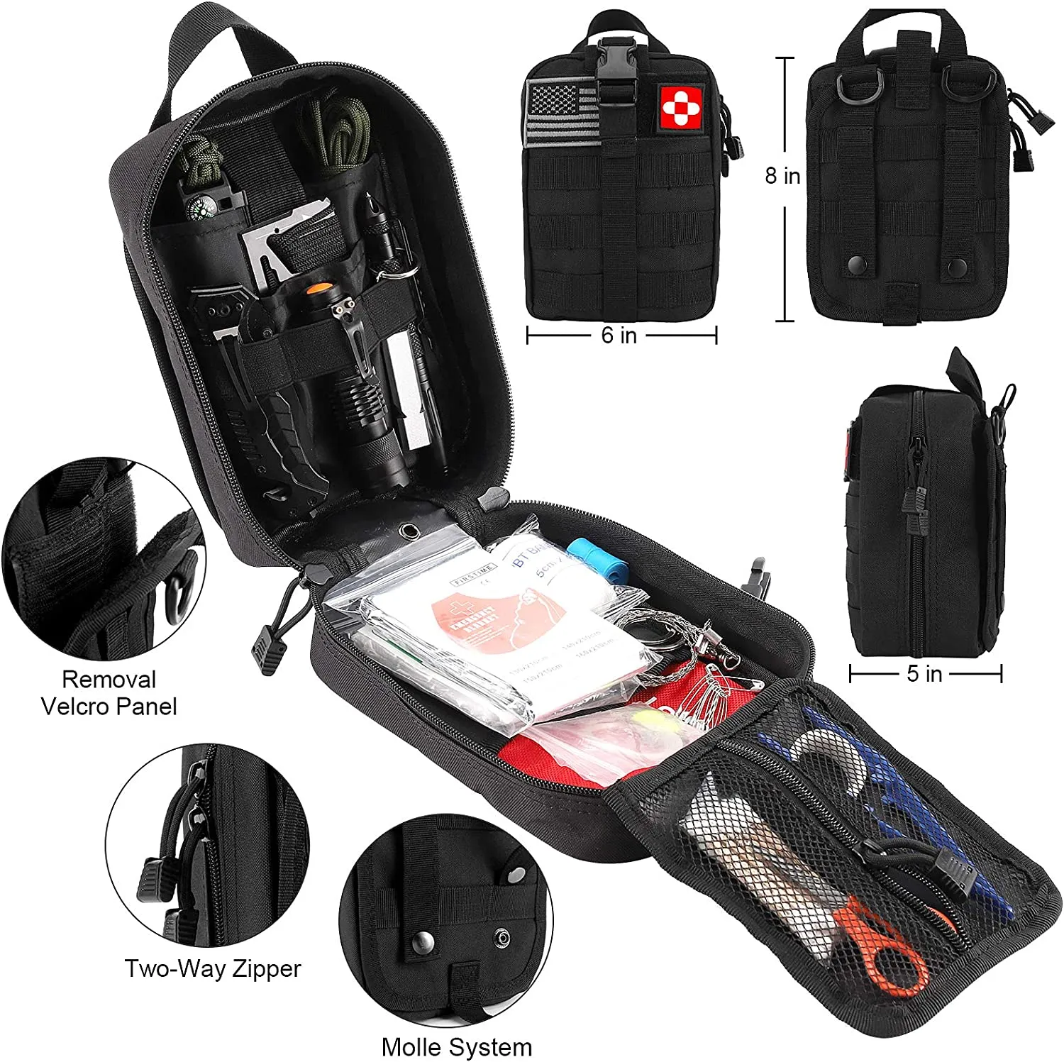 Tactical 1.0 First Aid Kit 72 Stealth Angel Survival