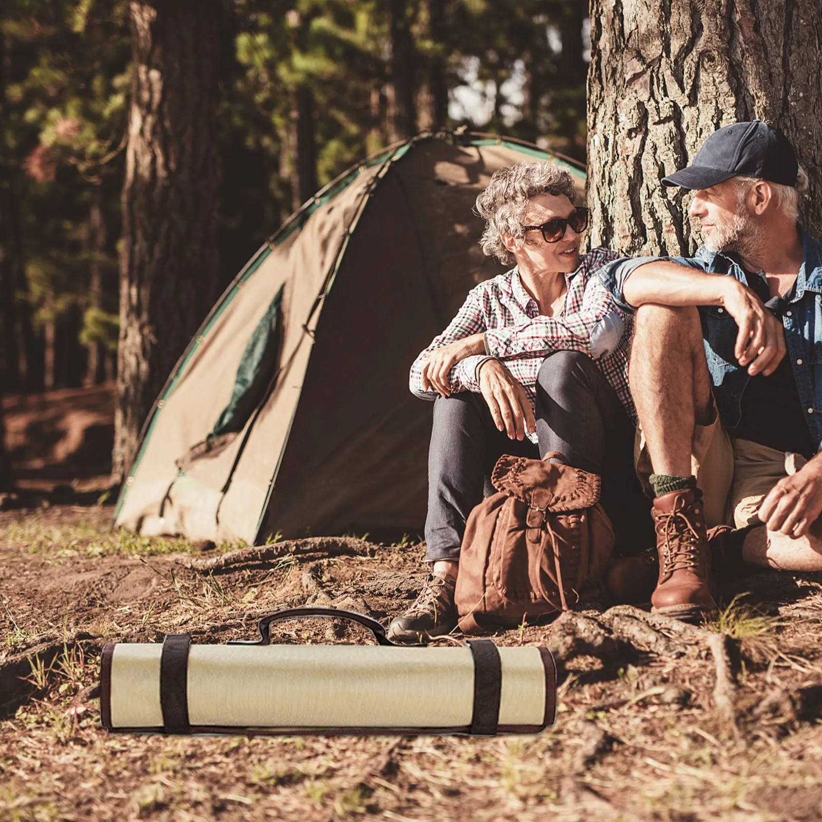 Tent Stakes Nails Hammer Peg Bag