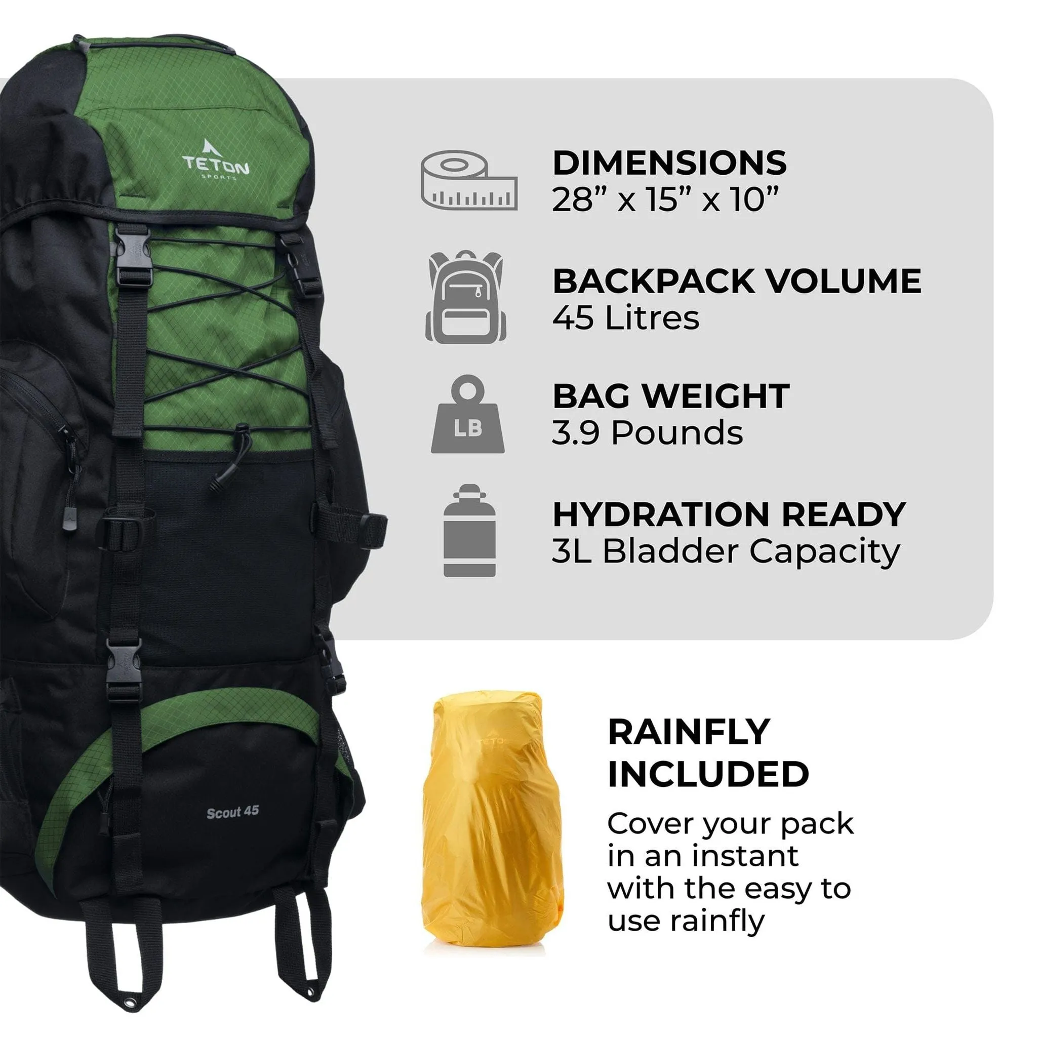 Teton Sports Scout 45l Backpack in Bluejay